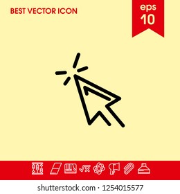 mouse cursor icon vector