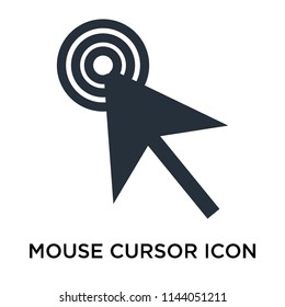 Mouse cursor icon vector isolated on white background for your web and mobile app design, Mouse cursor logo concept