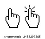 Mouse cursor icons. Linear style. Vector icons