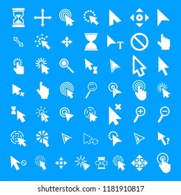 Mouse cursor icons set. Simple illustration of 50 Mouse cursor vector icons for web