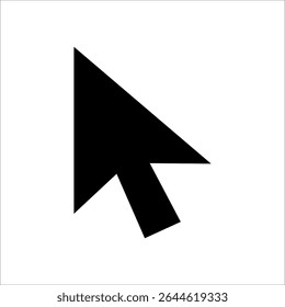 Mouse cursor icons in various styles with click, tap, and pointer symbols. Black and outline vector arrows for interface, web, UI interaction, navigation, and digital design.