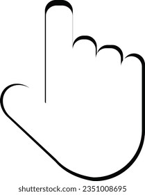 Mouse Cursor Icons - Vector stock. Hand clicking icon. Finger cursor vector .vector click hand cursor labels