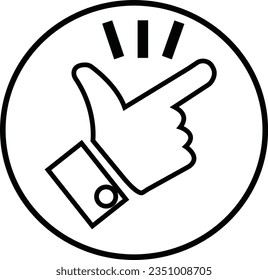 Mouse Cursor Icons - Vector stock. Hand clicking icon. Finger cursor vector .vector click hand cursor labels