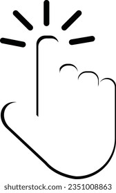 Mouse Cursor Icons - Vector stock. Hand clicking icon. Finger cursor vector .vector click hand cursor labels