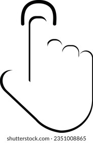 Mouse Cursor Icons - Vector stock. Hand clicking icon. Finger cursor vector .vector click hand cursor labels