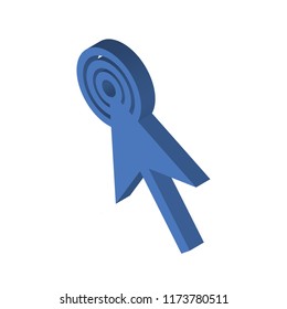 Mouse cursor isometric left top view 3D icon