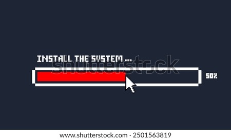 Mouse cursor to make sure the Red bar is still loading.