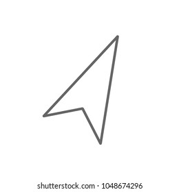 Mouse cursor, navigation arrow icon. Vector.
