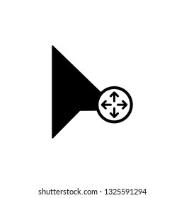 Mouse Cursor, Mouse Pointer, Mouse Arrow icon. Editable vector 64x64 Pixel
