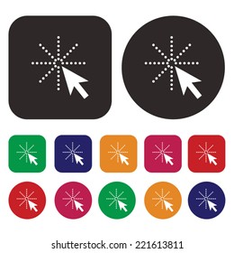 Mouse cursor. Pointer. Click vector icon