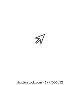 Mouse cursor, pointer icon logo vector template