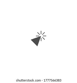 Mouse cursor, pointer icon logo vector template