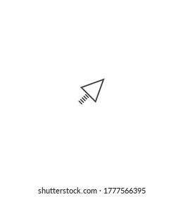 Mouse cursor, pointer icon logo vector template
