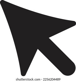 mouse cursor pointer icon simple trendy flat style line and solid Isolated vector illustration on white background. For apps, logo, websites, symbol , UI, UX, graphic and web design. EPS 10.