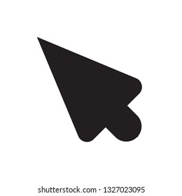 Mouse cursor, mouse pointer icon in trendy flat style design. Vector graphic illustration. Editable vector stroke. EPS 10.