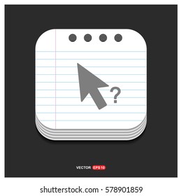 Mouse cursor question icon