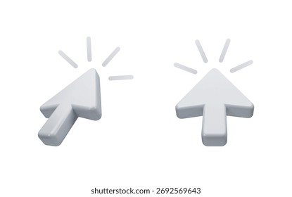 Seleção do cursor do mouse clicando em escolhendo a interface da Internet