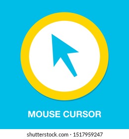 Mouse cursor sign icon. Mouse pointer symbol