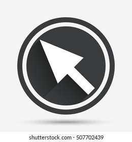 Mouse cursor sign icon. Pointer symbol.