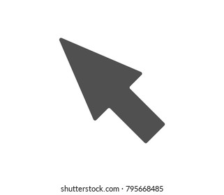 Mouse Cursor simple icon. Pointer sign. Click arrow symbol. Quality design elements. Classic style. Vector