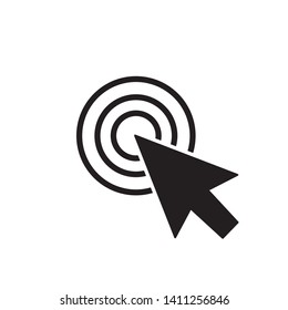 mouse cursor symbol - arrow click pointer illustration isolated