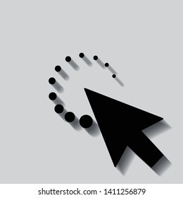 mouse cursor symbol - arrow click pointer illustration isolated