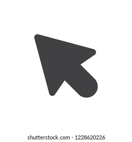 Mouse cursor symbol, vector arrow click pointer illustration isolated