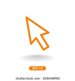 Mouse cursor vector icon, arrow icon, pointer