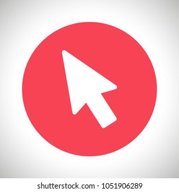 Mouse cursor vector icon, arrow icon, pointer