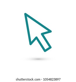 Mouse Cursor Vector Icon, Arrow Icon, Pointer