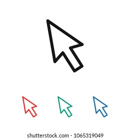 Mouse cursor vector icon, arrow icon, pointer