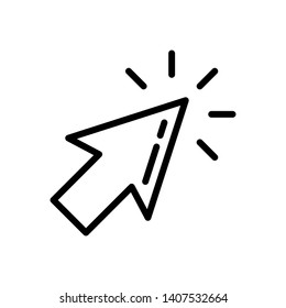 Mouse cursor vector icon, arrow icon, pointer