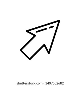 Mouse cursor vector icon, arrow icon, pointer