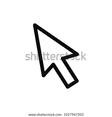 Mouse cursor vector icon, arrow icon, pointer