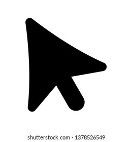 Mouse cursor vector icon sign isolated on white background