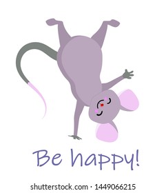 Mouse cute baby character / year of the mouse / year of the rat / Chinese zodiac animal / pet
