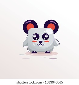 mouse cute illustration cartoon vector