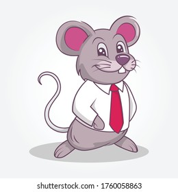 Mouse cute illustration hand-drawn style