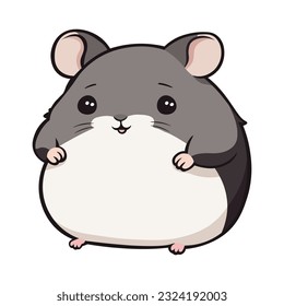 mouse cute little animal vector illustration