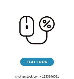 Mouse cyber monday vector icon