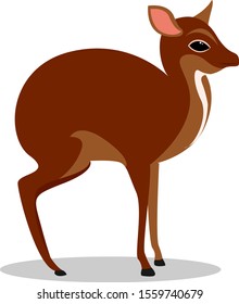 Vendedor del ratón, ilustración, vector sobre fondo blanco.
