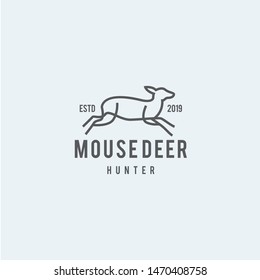 Mouse Deer Logo Design Template Inspiration - Vector