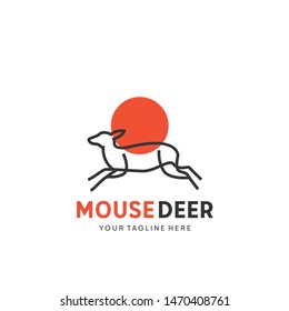 Mouse Deer Logo Design Template Inspiration - Vector