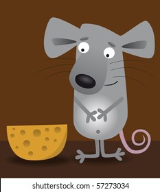 Mouse and delicious cheese
