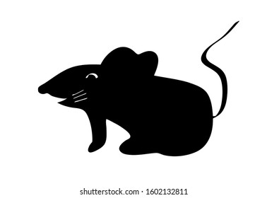 Mouse design, cute animals are creatures that exist in nature - vector illustration