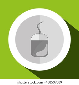 mouse design. gadget icon. Flat illustration, vector graphic
