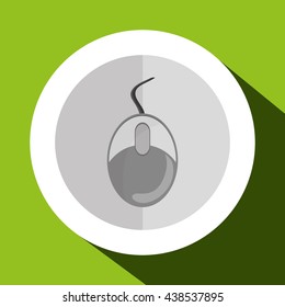 mouse design. gadget icon. Flat illustration, vector graphic