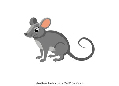 Mouse design vector on white background