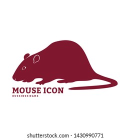 Mouse Design Vector. Silhouette of Mouse. Vector illustration