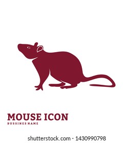 Mouse Design Vector. Silhouette of Mouse. Vector illustration